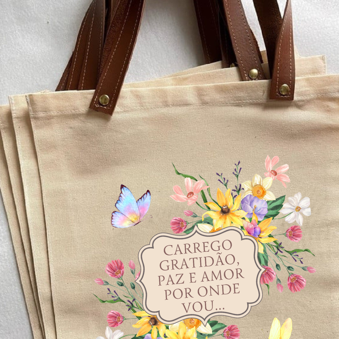 ♻️ Ecobag - Universo da Gratidão 🦋 - Imagem 2