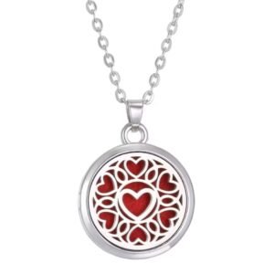 Colar Difusor Aromaterapia - Corações