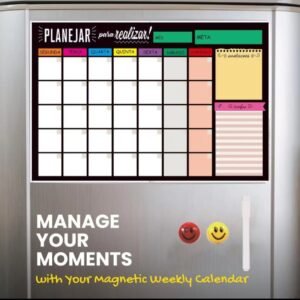 Quadro Planner Lousa-Magnética Organizadora de Rotina.