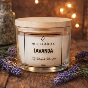 Vela Aromática de Lavanda - 100g🪻