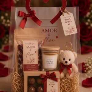 Kit Premium Amor & Flor – Edição Especial Dia dos Namorados.