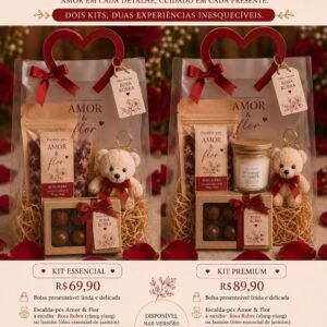 Kit Essencial Amor & Flor – Edição Especial Dia dos Namorados 