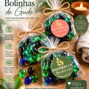 Bolinhas de Gude para Massagem nos Pés